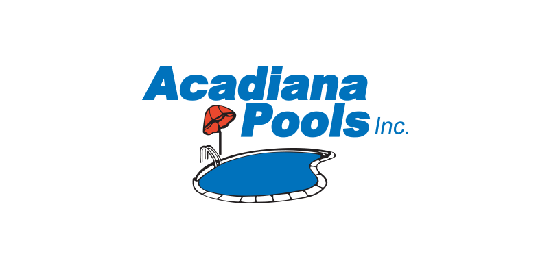 Acadiana Pools website screenshot